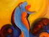 Wir sind eins, 1999, Oel, 60x70 cm
