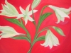 012 Lilien in Rot, 60x70 cm